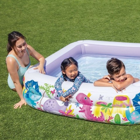 Dmuchany basen brodzik z daszkiem dla dzieci fioletowy INTEX 57470-DINO INTEX Dmuchany basen brodzik z daszkiem dla dzieci fioletowy INTEX 57470-DINO INTEX