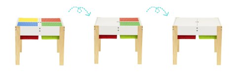 Drewniane meble dla dzieci zestaw stół + 2 krzesła ECOTOYS ECOTOYS Drewniane meble dla dzieci zestaw stół + 2 krzesła ECOTOYS ECOTOYS