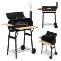 Duży grill ogrodowy z termometrem komin 3 półki koła MultiGarden MultiGarden