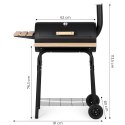 Duży grill ogrodowy z termometrem komin 3 półki koła MultiGarden MultiGarden