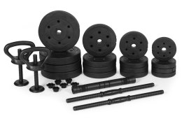 Hantle regulowane 2x20 kg sztanga zestaw 40 kg gryf kettlebell MULTISTORE