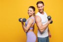Hantle sześciokątne zestaw 2x1 kg ciężarki do ćwiczeń obciążniki fitness szare ModernHome ModernHome