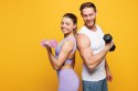Hantle sześciokątne zestaw 2x3 kg ciężarki do ćwiczeń obciążniki fitness różowe ModernHome ModernHome