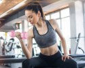 Hantle sześciokątne zestaw 2x5 kg ciężarki do ćwiczeń obciążniki fitness różowe ModernHome ModernHome