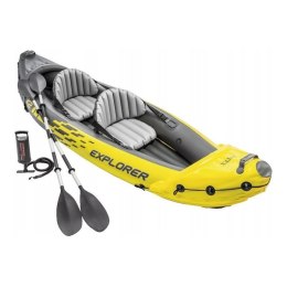 Kajak dmuchany Explorer K2 dla 2 osób wiosła + pompka INTEX 68307 INTEX