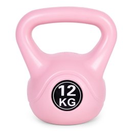 Kettlebell kettle 12 kg do ćwiczeń hantla kula odważnik obciążenie ciężar fitness różowy ModernHome ModernHome