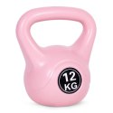 Kettlebell kettle 12 kg do ćwiczeń hantla kula odważnik obciążenie ciężar fitness różowy ModernHome ModernHome