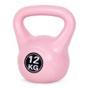 Kettlebell kettle 12 kg do ćwiczeń hantla kula odważnik obciążenie ciężar fitness różowy ModernHome ModernHome