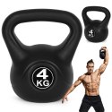 Kettlebell kettle 4 kg do ćwiczeń hantla kula odważnik obciążenie ciężar fitness ModernHome ModernHome