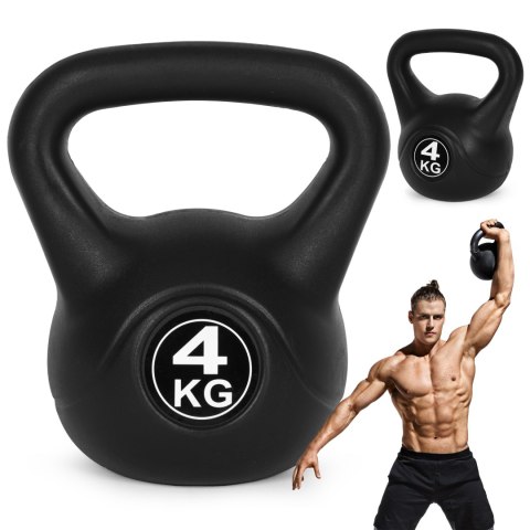 Kettlebell kettle 4 kg do ćwiczeń hantla kula odważnik obciążenie ciężar fitness ModernHome ModernHome Kettlebell kettle 4 kg do ćwiczeń hantla kula odważnik obciążenie ciężar fitness ModernHome ModernHome