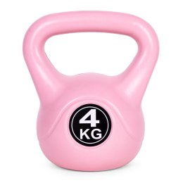 Kettlebell kettle 4 kg do ćwiczeń hantla kula odważnik obciążenie ciężar fitness różowy ModernHome ModernHome