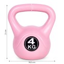 Kettlebell kettle 4 kg do ćwiczeń hantla kula odważnik obciążenie ciężar fitness różowy ModernHome ModernHome
