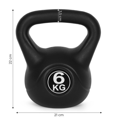 Kettlebell kettle 6 kg do ćwiczeń hantla kula odważnik obciążenie ciężar fitness ModernHome ModernHome Kettlebell kettle 6 kg do ćwiczeń hantla kula odważnik obciążenie ciężar fitness ModernHome ModernHome