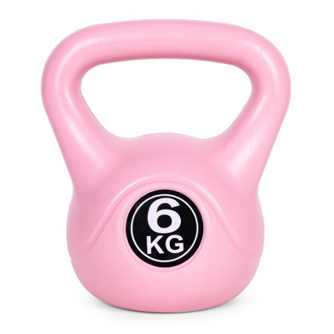 Kettlebell kettle 6 kg do ćwiczeń hantla kula odważnik obciążenie ciężar fitness różowy ModernHome ModernHome Kettlebell kettle 6 kg do ćwiczeń hantla kula odważnik obciążenie ciężar fitness różowy ModernHome ModernHome