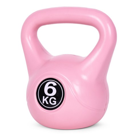 Kettlebell kettle 6 kg do ćwiczeń hantla kula odważnik obciążenie ciężar fitness różowy ModernHome ModernHome Kettlebell kettle 6 kg do ćwiczeń hantla kula odważnik obciążenie ciężar fitness różowy ModernHome ModernHome