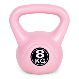 Kettlebell kettle 8 kg do ćwiczeń hantla kula odważnik obciążenie ciężar fitness różowy ModernHome ModernHome