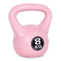 Kettlebell kettle 8 kg do ćwiczeń hantla kula odważnik obciążenie ciężar fitness różowy ModernHome ModernHome