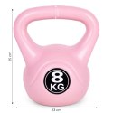 Kettlebell kettle 8 kg do ćwiczeń hantla kula odważnik obciążenie ciężar fitness różowy ModernHome ModernHome