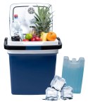 Lodówka turystyczna przenośna samochodowa 29L 220-240V DC12V funkcja grzania wkład gratis niebieska LONGWELL INDUSTRIAL LTD