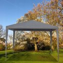 Namiot pawilon ogrodowy handlowy 3x3 m 4 ścianki szary MultiGarden MultiGarden