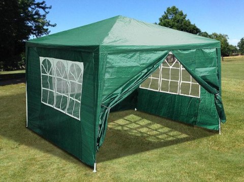 Namiot pawilon ogrodowy handlowy 3x3 m 4 ścianki zielony MultiGarden MultiGarden Namiot pawilon ogrodowy handlowy 3x3 m 4 ścianki zielony MultiGarden MultiGarden
