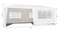 Namiot pawilon ogrodowy handlowy 3x6 m 6 ścianek biały MultiGarden MultiGarden