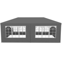Namiot pawilon ogrodowy handlowy 3x6 m 6 ścianek szary MultiGarden MultiGarden
