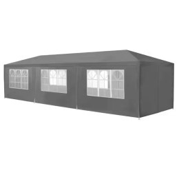 Namiot pawilon ogrodowy handlowy 3x9 m 8 ścianek szary MultiGarden MultiGarden