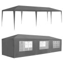 Namiot pawilon ogrodowy handlowy 3x9 m 8 ścianek szary MultiGarden MultiGarden