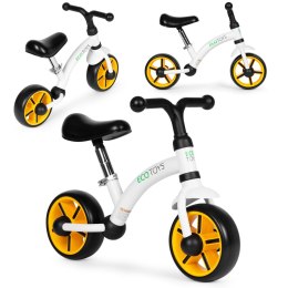 Rowerek biegowy dla dzieci koła EVA regulacja siodełka biały ECOTOYS ECOTOYS