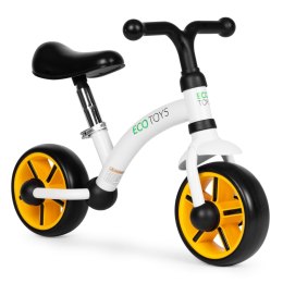 Rowerek biegowy dla dzieci koła EVA regulacja siodełka biały ECOTOYS ECOTOYS
