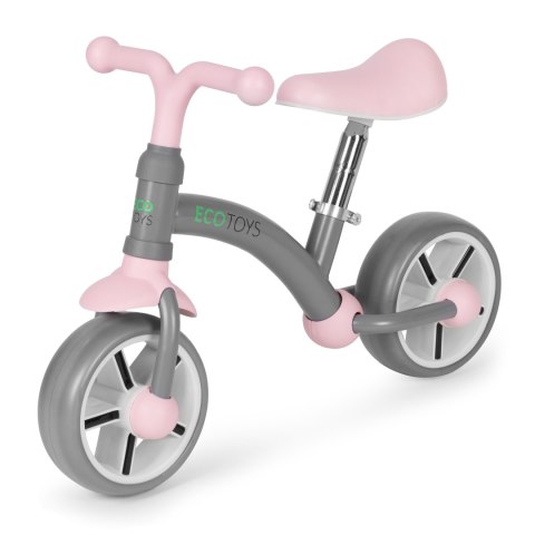 Rowerek biegowy dla dzieci koła EVA regulacja siodełka szary ECOTOYS ECOTOYS Rowerek biegowy dla dzieci koła EVA regulacja siodełka szary ECOTOYS ECOTOYS