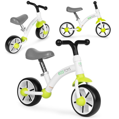 Rowerek biegowy dla dzieci koła EVA regulacja siodełka zielony ECOTOYS ECOTOYS Rowerek biegowy dla dzieci koła EVA regulacja siodełka zielony ECOTOYS ECOTOYS