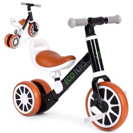 Rowerek biegowy jeździk z pedałami 2w1 czarny ECOTOYS ECOTOYS