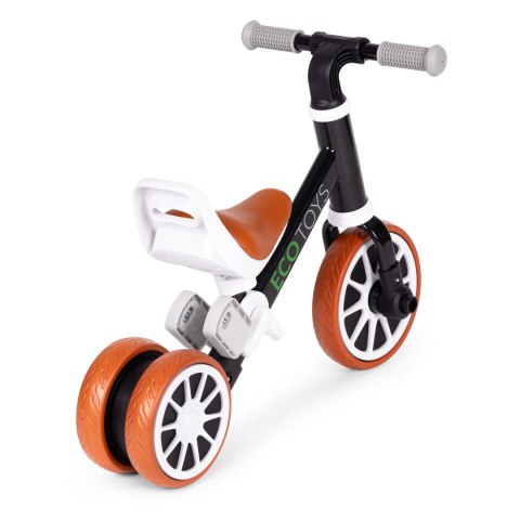 Rowerek biegowy jeździk z pedałami 2w1 czarny ECOTOYS ECOTOYS Rowerek biegowy jeździk z pedałami 2w1 czarny ECOTOYS ECOTOYS