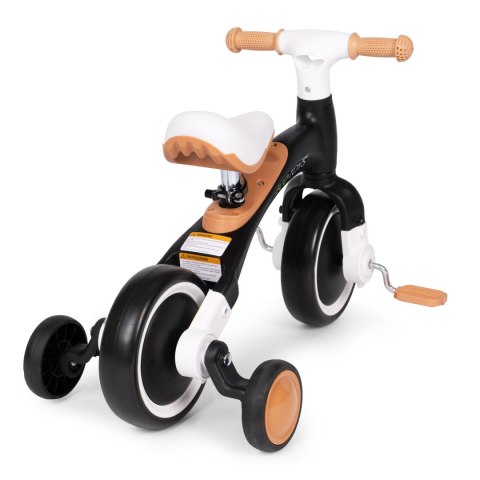 Rowerek biegowy z pedałami - treningowy kółka boczne 3w1 czarny ECOTOYS ECOTOYS Rowerek biegowy z pedałami - treningowy kółka boczne 3w1 czarny ECOTOYS ECOTOYS