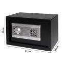 Sejf domowy z zamkiem elektronicznym skrytka na kluczyk lub kod 31x20x20 cm LONGWELL INDUSTRIAL LTD