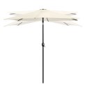 Składany parasol ogrodowy balkonowy regulowany 210 cm beżowy LONGWELL INDUSTRIAL LTD