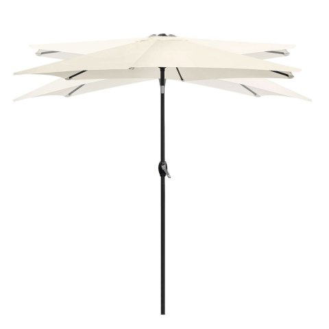 Składany parasol ogrodowy balkonowy regulowany 210 cm beżowy LONGWELL INDUSTRIAL LTD Składany parasol ogrodowy balkonowy regulowany 210 cm beżowy LONGWELL INDUSTRIAL LTD