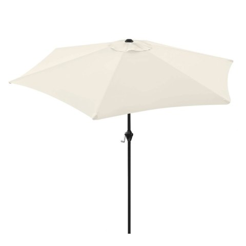 Składany parasol ogrodowy balkonowy regulowany 210 cm beżowy LONGWELL INDUSTRIAL LTD Składany parasol ogrodowy balkonowy regulowany 210 cm beżowy LONGWELL INDUSTRIAL LTD