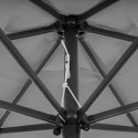 Składany parasol ogrodowy balkonowy regulowany 210 cm szary LONGWELL INDUSTRIAL LTD