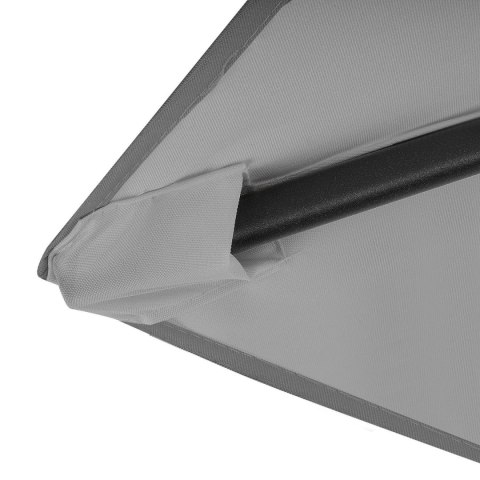Składany parasol ogrodowy balkonowy regulowany 210 cm szary LONGWELL INDUSTRIAL LTD Składany parasol ogrodowy balkonowy regulowany 210 cm szary LONGWELL INDUSTRIAL LTD