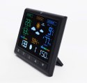 Stacja pogodowa podświetlana bezprzewodowa z czujnikiem zewnętrznym wyświetlacz LCD termometr barometr zegar LONGWELL INDUSTRIAL LTD