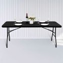 Stół cateringowy 180 cm składany w walizkę czarny ModernHome ModernHome