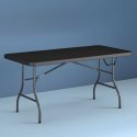 Stół cateringowy 180 cm składany w walizkę czarny ModernHome ModernHome