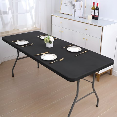 Stół cateringowy 180 cm składany w walizkę czarny ModernHome ModernHome Stół cateringowy 180 cm składany w walizkę czarny ModernHome ModernHome