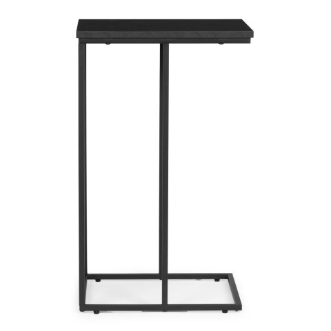 Stolik boczny pod laptopa kawowy w kształcie litery C marmur czarny ModernHome ModernHome Stolik boczny pod laptopa kawowy w kształcie litery C marmur czarny ModernHome ModernHome