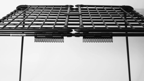 Suszarka na pranie odzież bieliznę stojąca rozsuwana balkonowa 27 metrów czarna LONGWELL INDUSTRIAL LTD Suszarka na pranie odzież bieliznę stojąca rozsuwana balkonowa 27 metrów czarna LONGWELL INDUSTRIAL LTD