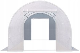 Szklarnia tunel ogrodowy 3x2x2 m foliowy wielosezonowy metalowy stelaż biała folia 2 wejścia LONGWELL INDUSTRIAL LTD