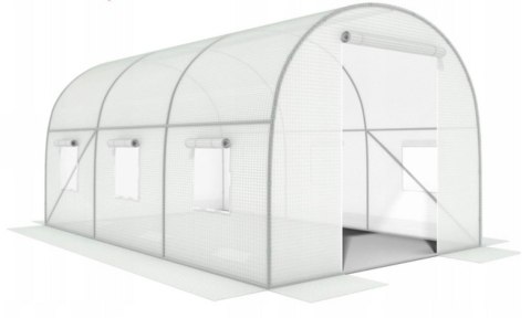 Szklarnia tunel ogrodowy 3x2x2 m foliowy wielosezonowy metalowy stelaż biała folia 2 wejścia LONGWELL INDUSTRIAL LTD Szklarnia tunel ogrodowy 3x2x2 m foliowy wielosezonowy metalowy stelaż biała folia 2 wejścia LONGWELL INDUSTRIAL LTD